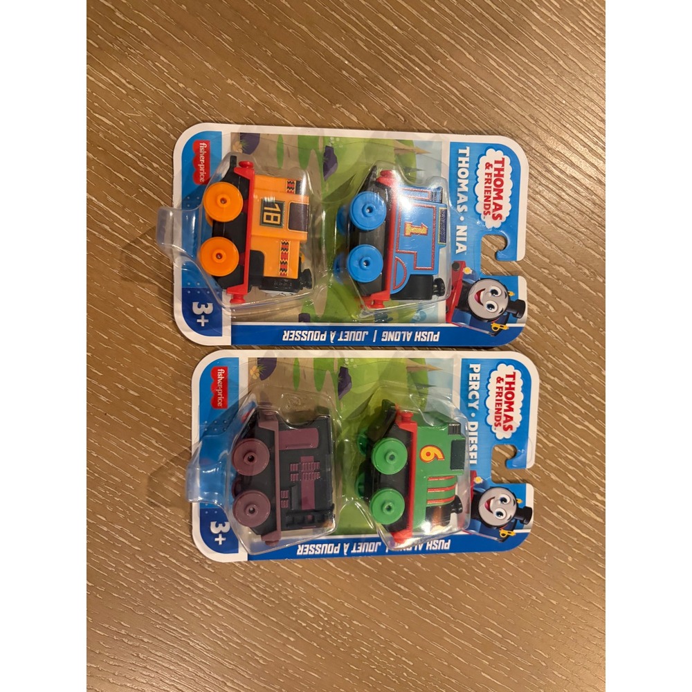 Thomas & Friends Push Along Die-Cast Train Lot Thomas Nia Percy Diesel 4 Pack